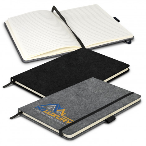 RPET Felt Hard Cover Notebook - Image 2