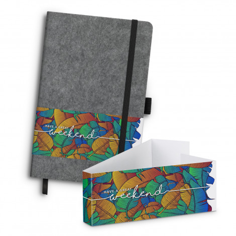 RPET Felt Hard Cover Notebook - Image 8