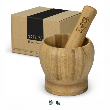NATURA Bamboo Mortar and Pestle